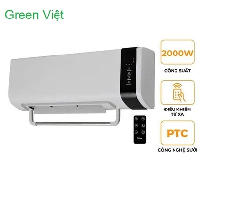 Sưởi Treo Tường Điều Hòa Gốm Ceramic Thông Minh Hai Chiều STDH05