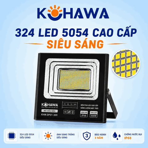ĐÈN PHA LED CAO CẤP NĂNG LƯỢNG MẶT TRỜI KOHAWA 300W