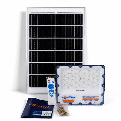 ĐÈN PHA CHỐNG CHÓI CAO CẤP NĂNG LƯỢNG MẶT TRỜI KOHAWA 200W