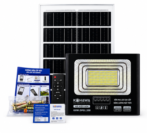 ĐÈN PHA LED CAO CẤP NĂNG LƯỢNG MẶT TRỜI KOHAWA 200W