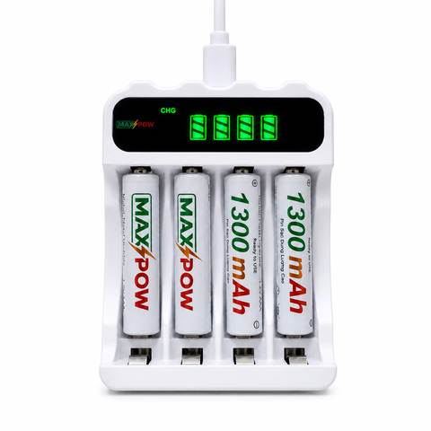 Combo 1 Sạc + 4 pin 1300mAh(AAA)