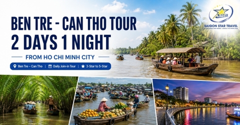 Ben Tre - Can Tho Tour 2 Days 1 Night from Ho Chi Minh City