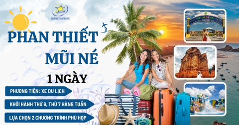 Tour Phan Thiết 1 Ngày Từ TpHCM | Team Building, Tắm Biển Mũi Né, Ăn Hải Sản, Tham Quan Tháp Chàm