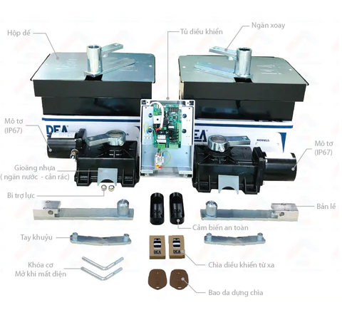 Motor âm sàn Dea Ghost 200 - 24v