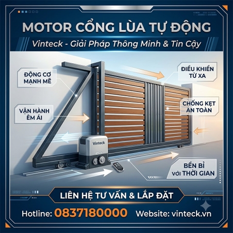 Cổng lùa tự động Vinteck - CL1200