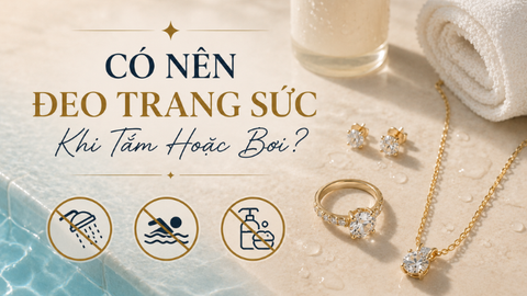 Có nên đeo trang sức khi tắm hoặc bơi?