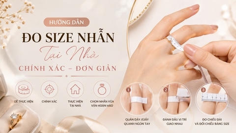 Hướng dẫn đo size nhẫn tại nhà
