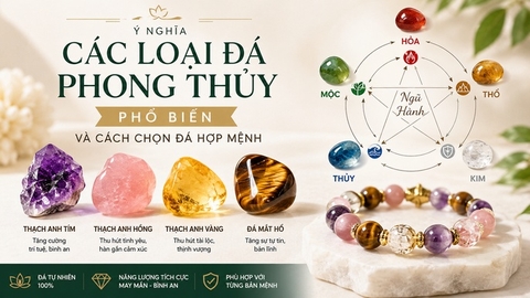 Ý nghĩa các loại đá phong thủy và cách chọn đá hợp mệnh