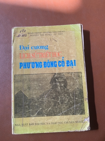 Đại Cương Lịch Sử Triết Học Phương Đông Cổ Đại