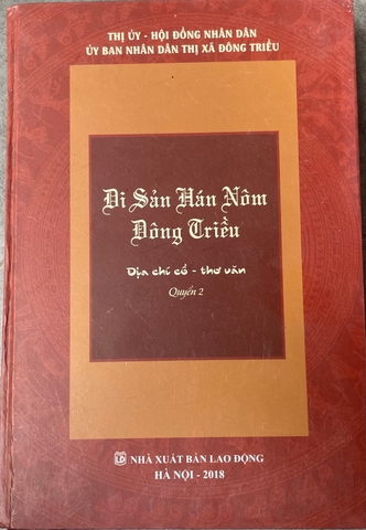 Di sản Hán Nôm Đông Triều - Địa chí cổ-Thơ văn - Quyển 2
