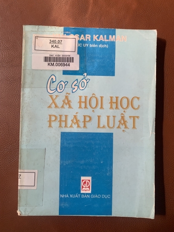 Cơ Sở Xã Hội Học Pháp Luật
