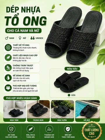 Dép nhựa tổ ong