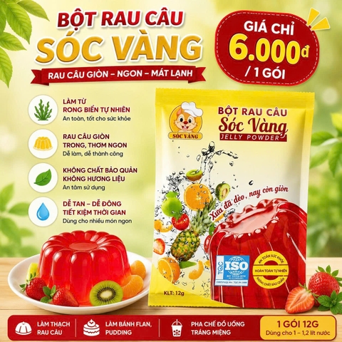 Bột rau câu Sóc vàng