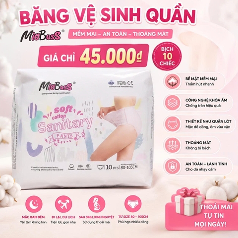 10 Chiếc Băng vệ sinh quần MioBuss