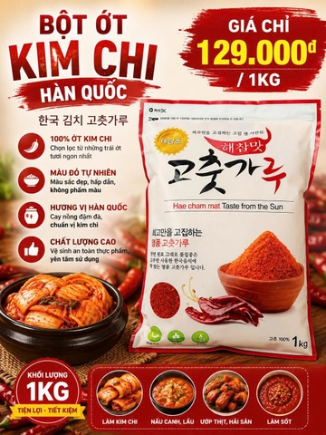 Bột ớt Kim chi Hàn Quốc