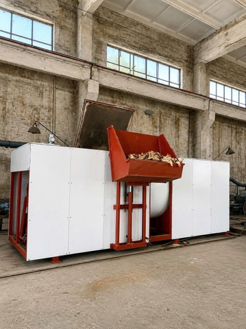 Máy xử lý xác động vật thành phân hữu cơ