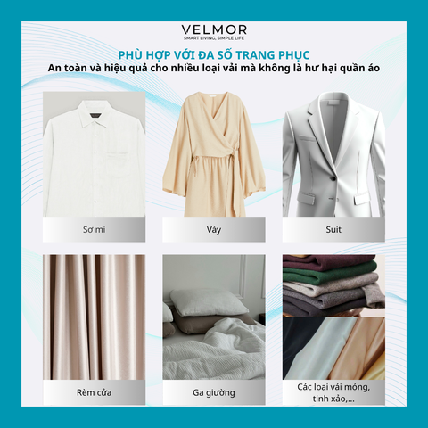 Bàn là hơi nước hít giữ vải Velmor MY-168
