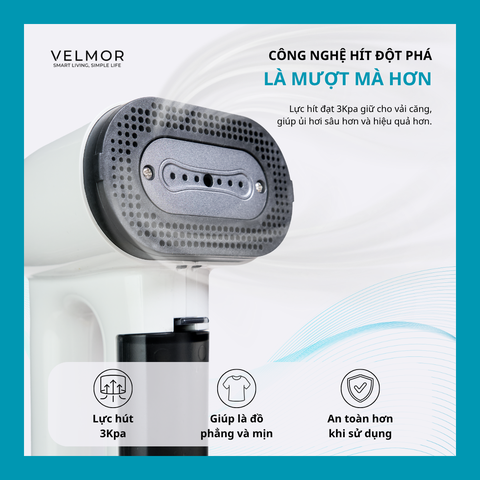Bàn là hơi nước hít giữ vải Velmor MY-168