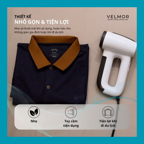 Bàn là hơi nước hít giữ vải Velmor MY-168