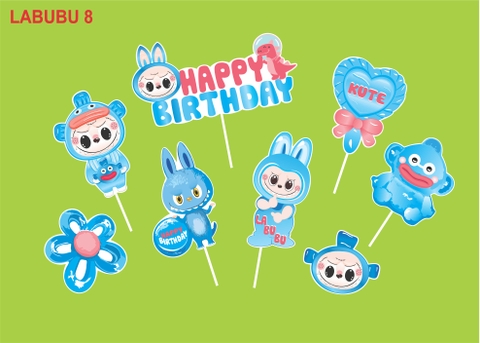 SET CẮM GIẤY LABUBU 8