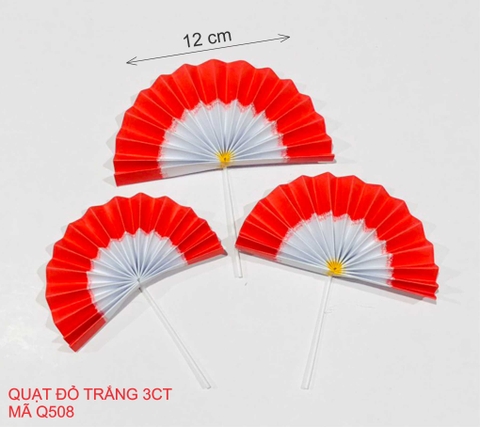 SET QUẠT ĐỎ TRẮNG 3CT