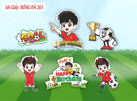 SET CẮM GIẤY BÓNG ĐÁ 265