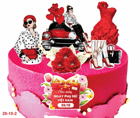 SET CẮM GIẤY CÔ GÁI 20/10-2