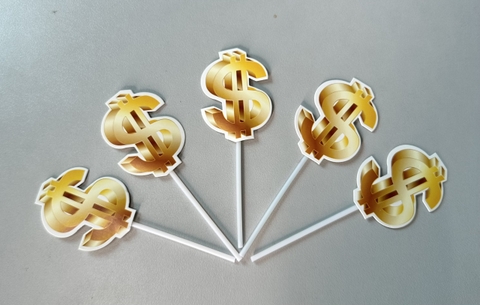 THẺ CẮM GIẤY CHỮ S IN TRẮNG