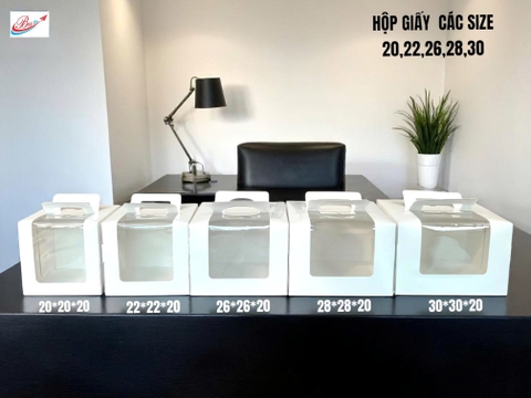 Hộp Giấy Ivory Ô Cửa Sổ Size 30x20cm