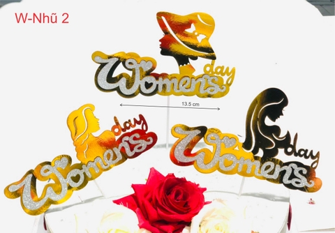 SET THẺ CHỮ WOMEN'SDAY NHŨ 2