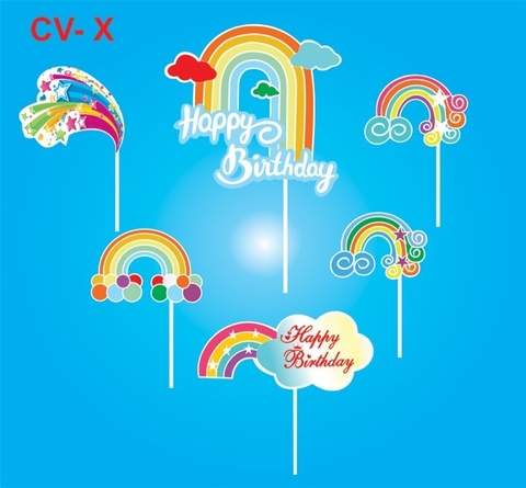 SET CẮM GIẤY CẦU VỒNG XANH THƯỜNG