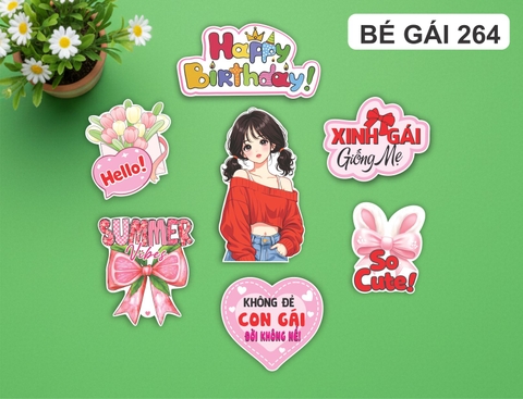 SET CẮM GIẤY BÉ GÁI 264