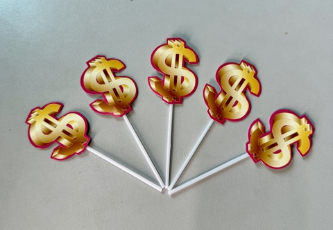 THẺ CẮM GIẤY CHỮ S IN HỒNG