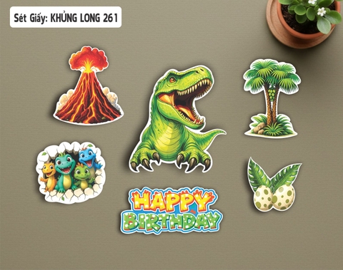 SET GIẤY KHỦNG LONG 261