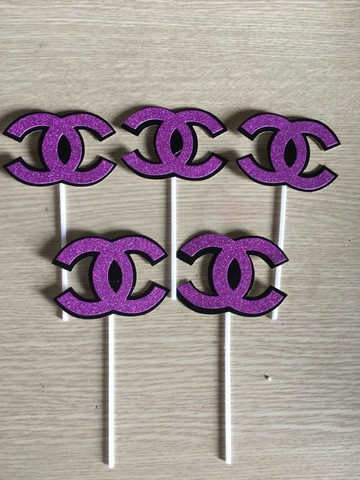 SET CẮM GIẤY CHỮ X TÍM