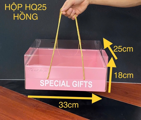 Hộp Hoa Quả Hồng Size 33x25x18cm