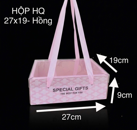 Hộp Hoa Quả Hồng Size 27x19x9cm