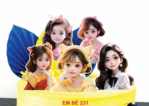 SET CẮM GIẤY EM BÉ 231