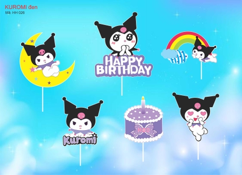 SET CẮM GIẤY KUROMI ĐEN