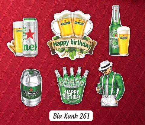 SET CẮM GIẤY BIA XANH 261