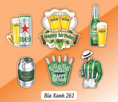 SET CẮM GIẤY BIA XANH 261
