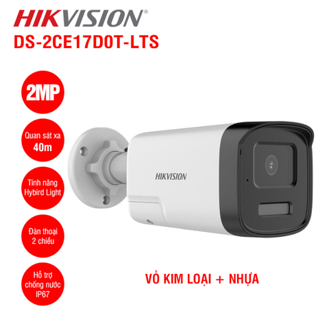 Camera HDTVI 2MP HIKVISION DS-2CE17D0T-LTS