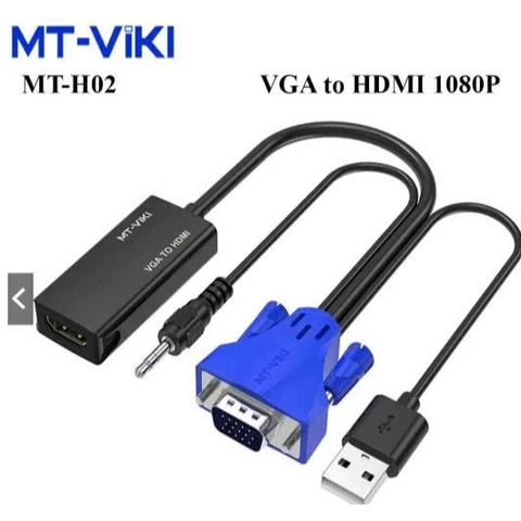 Cáp chuyển đổi VGA sang HDMI  (VGA to HDMI) Viki MT-H02