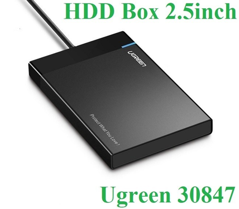 Hộp đựng ổ cứng (Box) 2.5 inch USB 3.0 chính hãng Ugreen 30847