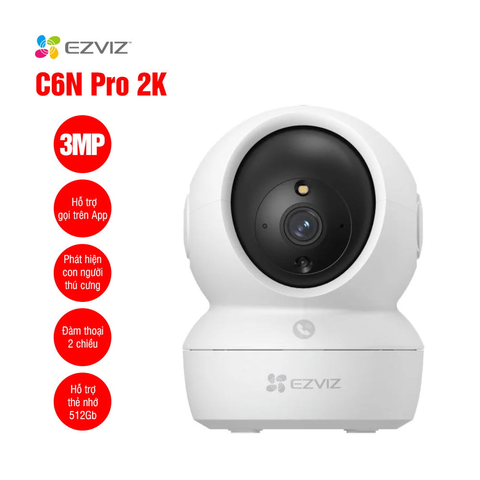 Camera IP Wifi 3MP EZVIZ C6N Pro 2K (4mm, có màu ban đêm 5m, đàm thoại 2 chiều)