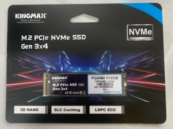 Ổ cứng SSD 512Gb KINGMAX Zeus PQ3480 NVMe M.2 2280 PCIe Gen 3.0 x4 (Đọc 1950MB/s - Ghi 1550MB/s) - (KMPQ3480512G4)