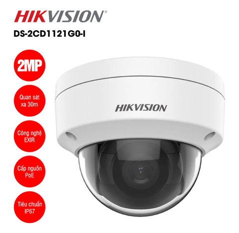 Camera IP 2MP bán cầu HIKVISION DS-2CD1121G0-I