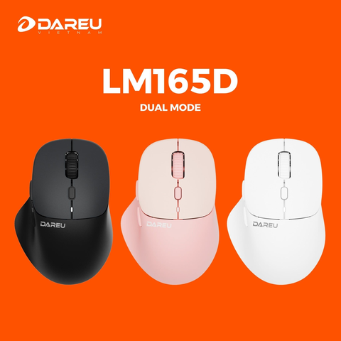 Chuột Không Dây Dareu LM165D (2.4G + Bluetooth/ Silent)