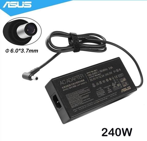 Sạc Laptop Asus 20V/12A 240W Slim Chân kin to (6.0 mm x 3.7 mm)