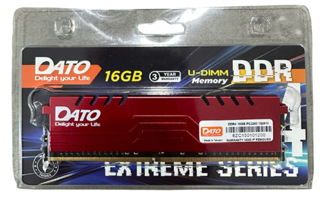 Ram PC 16Gb DDR4 Dato Buss 3200Mhz - Tản nhiệt màu đỏ